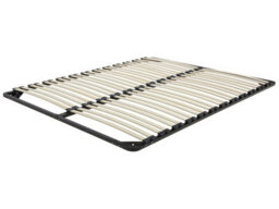 Beliani Eu Super King Slatted Bed Base, 48 Sprung Slats, Steel Frame, Combourg 180X200 Cm - thumbnail 2
