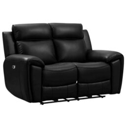 Furniture Instore Sienna Black Leather Aire 3+2 Seater Sofa Set - thumbnail 4