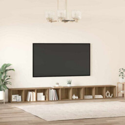 Berkfield Tv Cabinet 3 Pcs Artisan Oak Engineered Wood - thumbnail 4