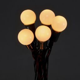 240 Warm White Berry Led String Lights With Timer Function Green Cable - thumbnail 4