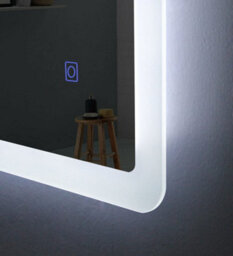Belofay 450X600mm Atlanta Illuminated Bathroom Led With Mirror Demister Pad, Dimmable Led Anti-Fog Tempered Wall Mirrors - thumbnail 5
