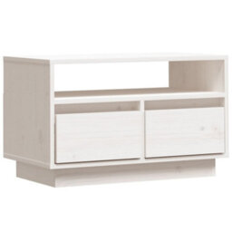 Walplus Tv Cabinet White 60X35X37 Cm Solid Wood Pine - thumbnail 2