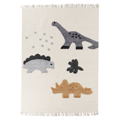 Beliani Kids Rug Gharta Multicolour 140 X 200 Cm Cotton - image 1