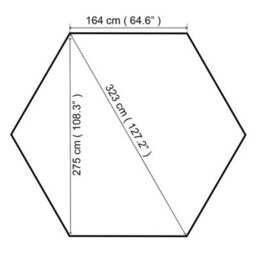 Walplus Garden Gazebo 323X275X265 Cm Anthracite - thumbnail 7