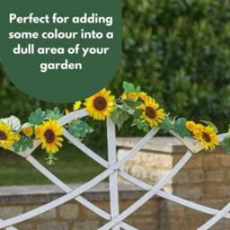 Smart Garden Marco Paul 6Ft Artificial Flower Garland - Sunflower - thumbnail 7