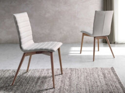 Stylish Grey Fabric Dining Chair By Angel Cerda - thumbnail 2