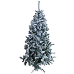 Samuel Alexander 6Ft (1.8M) Premier Flocked Woodcote Spruce Pvc Hinged Christmas Tree - thumbnail 7