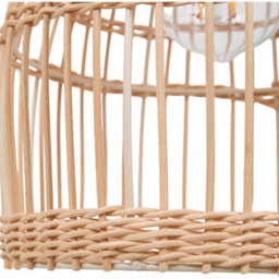 Thehotsale E27 Modern Bamboo-Woven Lampshade Ceiling Hand-Woven Pendant Light - thumbnail 2