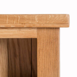 London Oak 3 Tier Small Bookcase - By Roseland Furniture - thumbnail 5