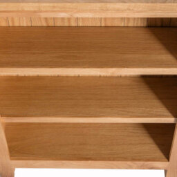 London Oak 3 Tier Small Bookcase - By Roseland Furniture - thumbnail 7