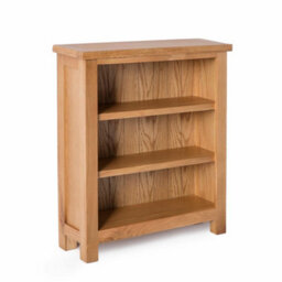 London Oak 3 Tier Small Bookcase - By Roseland Furniture