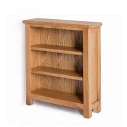 London Oak 3 Tier Small Bookcase - By Roseland Furniture - thumbnail 3