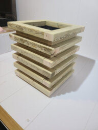 Square Wooden Tiered Garden Planter (Phoebe Range) 40Cm X 40Cm 38Cm High - thumbnail 5
