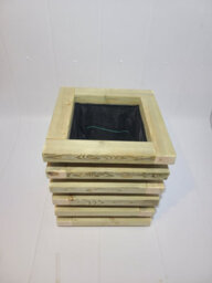 Square Wooden Tiered Garden Planter (Phoebe Range) 40Cm X 40Cm 38Cm High - thumbnail 3