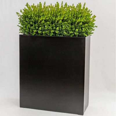 Primrose Large Black Stone Composite Tall Trough Indoor Outdoor Planter 80Cm - image 1