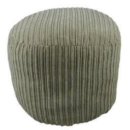 istyle mode Mink Jumbo Cord Footstool Oval Pouffe, Corduroy Ottoman Bean Bags 40Cm X 35Cm