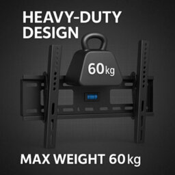 DIEMER Tv Wall Bracket 42-85 Inch - Full Motion Dual Arm Tilt & Swivel Mount Up To 60Kg, Max Vesa 600X400, Free Hdmi Cable - thumbnail 3