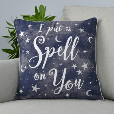 Smart Living Halloween Pumpkins & Celestial Stars Decorative 18 X 18 Filled Cushions- Celestial Stars - image 1