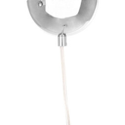 Orsina Chrome Pendant Light With White Inner Shade, Dome Lighting For Kitchens, Modern Metallic Ceiling Drop Lamp - thumbnail 5