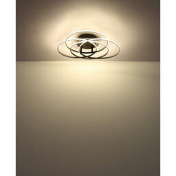 Luminosa Lighting Luminosa Kombos 51.5Cm Integrated Led Semi Flush Ceiling Light Matt Black 4X Led 4000K - thumbnail 4