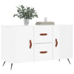 Berkfield Modern Sideboard High Gloss White 100X36X60 Cm Engineered Wood - thumbnail 3