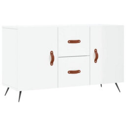 Berkfield Modern Sideboard High Gloss White 100X36X60 Cm Engineered Wood - thumbnail 1
