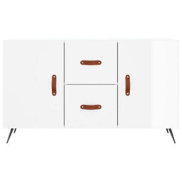 Berkfield Modern Sideboard High Gloss White 100X36X60 Cm Engineered Wood - thumbnail 6