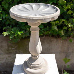Elegant Tall Sandstone Birdbath - thumbnail 2
