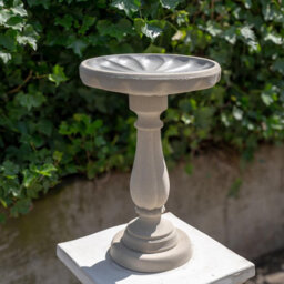Elegant Tall Sandstone Birdbath - thumbnail 3