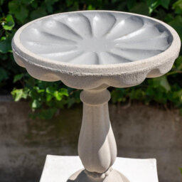 Elegant Tall Sandstone Birdbath - thumbnail 5