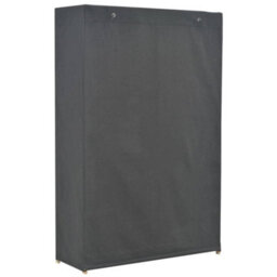 Berkfield 3-Tier Wardrobe Grey 110X40X170 Cm Fabric - thumbnail 3