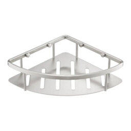 FNX Bathrooms Stainless Steel Single Shower Corner Caddy Basket - thumbnail 1