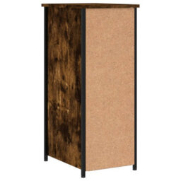 Berkfield Bedside Cabinet Smoked Oak 32X42X80 Cm Engineered Wood - thumbnail 8