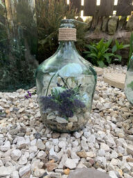 Verano Spanish Ceramics Recycled Glass Hemp Clear Home Décor Medium Carafe Vase (H) 30Cm - thumbnail 6