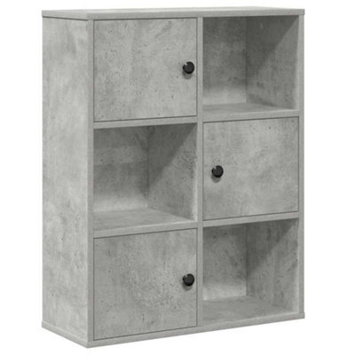 Berkfield Durable Bookcase Concrete Grey 60X24X76.5 Cm Engineered Wood - image 1