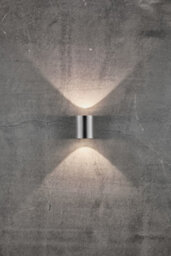 Nordlux Canto Outdoor Stainless Steel Wall Light Weatherproof Silver,mains Led - thumbnail 7