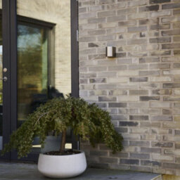 Nordlux Canto Outdoor Stainless Steel Wall Light Weatherproof Silver,mains Led
