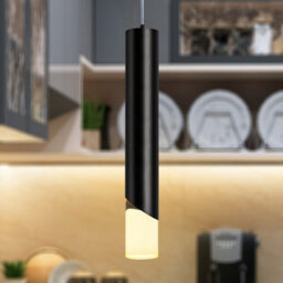 Long Life Lamps Company 3W Matt Black Led Tube Ceiling Pendant Light 3000K K452 - thumbnail 5