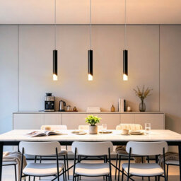 Long Life Lamps Company 3W Matt Black Led Tube Ceiling Pendant Light 3000K K452 - thumbnail 6