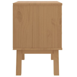 Berkfield Bedside Cabinet Olden Brown Solid Wood Pine - thumbnail 8
