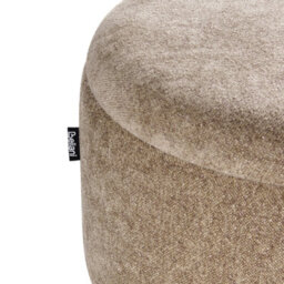Wyld and Coco Cozynest Storage Bench In Light Brown Chenille With Pine Wood Legs - Oval Bed Bench 37 X 100 X 44 Cm - thumbnail 9