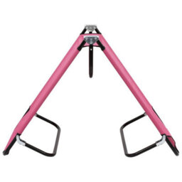 Berkfield Folding Sun Lounger Steel Pink - thumbnail 4