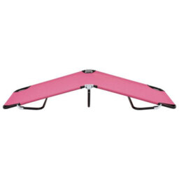 Berkfield Folding Sun Lounger Steel Pink - thumbnail 3