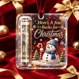 Amorly 3 Pack Christmas Acrylic Cash Holder Ornament Money Holder Hanging Decoration For Christmas Tree Gift - thumbnail 6