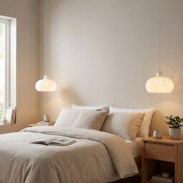 Happy Homewares Designer Opal White Snowflake Domed Glass Pendant Ceiling Light Shade - thumbnail 6