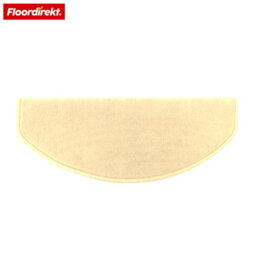 Floordirekt Vienna Self Adhesive Soft High Pile Stair Tread Mat For Indoor Stairs Semicircular Cream 23.5 X 65 Cm - thumbnail 2