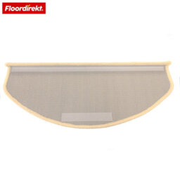 Floordirekt Vienna Self Adhesive Soft High Pile Stair Tread Mat For Indoor Stairs Semicircular Cream 23.5 X 65 Cm - thumbnail 4