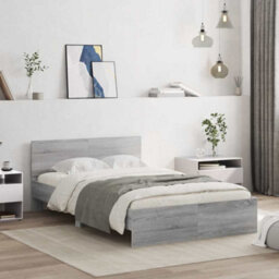 Walplus Engineered Wood Bed Frame With Headboard Rgb Led Lights And Slatted Base For Bedroom - thumbnail 4