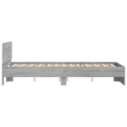 Walplus Engineered Wood Bed Frame With Headboard Rgb Led Lights And Slatted Base For Bedroom - thumbnail 8