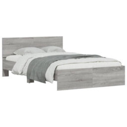 Walplus Engineered Wood Bed Frame With Headboard Rgb Led Lights And Slatted Base For Bedroom - thumbnail 5